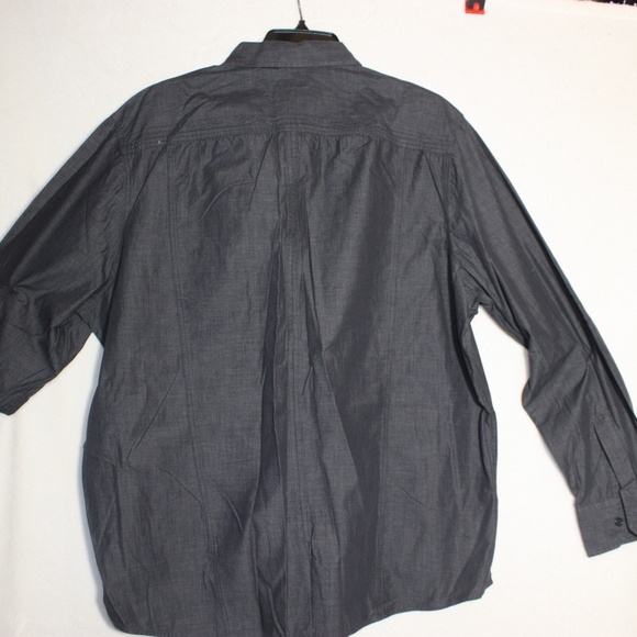 Inc International Men's Shirt XXL Black Button Down Long Sleeve w/Pockets Cotton - Picture 4 of 7